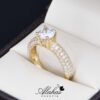 anillo de compromiso oro 14k con zirconias Joyeria Alahas soloz-219