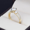Anillo de compromiso oro 14k con zirconias Joyeria Alahas soloz-228