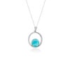 Cadena en Larimar Plata 925 Joyeria Alahas cdpl-012