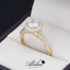 Anillo de compromiso Oro 14k con Zirconias Joyeria Alahas soloz-235