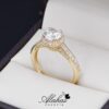 Anillo de compromiso Oro 14k con Zirconias Joyeria Alahas soloz-238