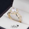 Anillo de promesa Oro 14k y Zirconias Joyeria Alahas ANO-070