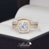 Duo de boda Oro 14k Zirconias Joyeria Alahas Do-109