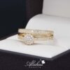 Duo de boda Oro 14k Zirconias Joyeria Alahas Do-112
