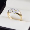 Anillo de promesa Oro 14k y Zirconias Joyeria Alahas ANO-066