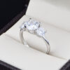 Anillo de promesa en Plata 925 con zirconias Joyeria Alahas ABPS-004