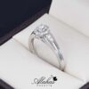 Anillo de compromiso en Oro 14k con diamantes Joyeria Alahas sdiam-163