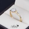 Anillo de compromiso en Oro 14k con diamantes Joyeria Alahas sdiam-178