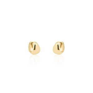 Aretes huggies de oro 14k