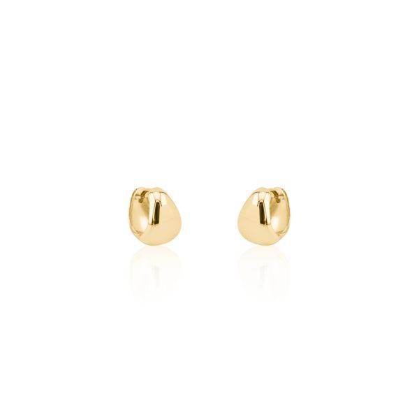 Aretes huggies de oro 14k