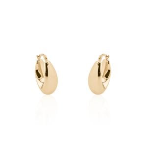 Aretes huggies de oro 14k