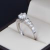 Anillo de compromiso oro 14kt con zirconias Soloz-258