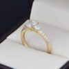 Anillo de compromiso oro 14kt con zirconias Soloz-261