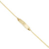 Guillo en Oro 14k con placa para bebe Joyeria Alahas GOB-017