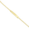 Guillo en Oro 14k con placa para bebe Joyeria Alahas GOB-018