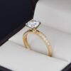 Anillo de compromiso Oro 14k y zirconias Joyeria Alahas SOLOZ-268