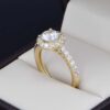 Anillo de compromiso Oro 14k y zirconias Joyeria Alahas SOLOZ-272