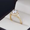 Anillo de compromiso Oro 14k y zirconias Joyeria Alahas SOLOZ-274