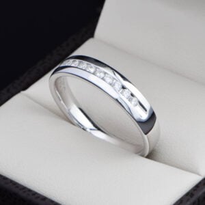 Aro de boda Oro 14k Diamantes Joyeria Alahas ADIAM-030