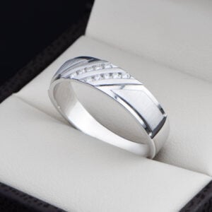 Aro de boda Oro 14k Diamantes Joyeria Alahas ADIAM-032