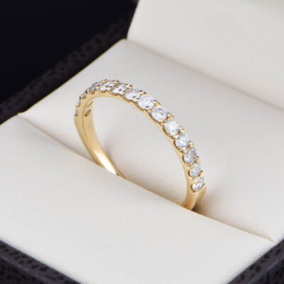 Aro de boda Oro 14k Diamantes Joyeria Alahas ADIAM-033