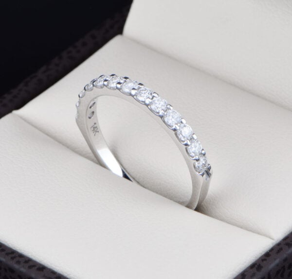 Aro de boda Oro 14k Diamantes Joyeria Alahas ADIAM-034