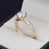 Anillo Compromiso Oro 14k Zirconias Joyeria Alahas Soloz-281