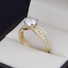 Anillo Compromiso Oro 14k Zirconias Joyeria Alahas Soloz-284