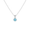 Cadena en Larimar Plata 925 Joyeria Alahas CDPM-069