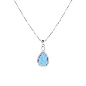 Cadena en Larimar Plata 925 Joyeria Alahas CDPM-070