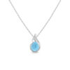 Cadena en Larimar Plata 925 Joyeria Alahas CDPM-077