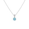 Cadena en Larimar Plata 925 Joyeria Alahas cdpl-015