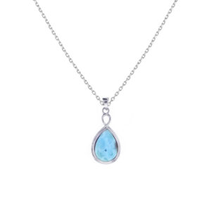 Cadena en Larimar Plata 925 Joyeria Alahas cdpl-016