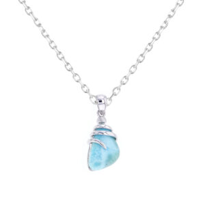 Cadena en Larimar Plata 925 Joyeria Alahas cdpl-018