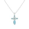Cadena en Larimar Plata 925 Joyeria Alahas cdpl-022