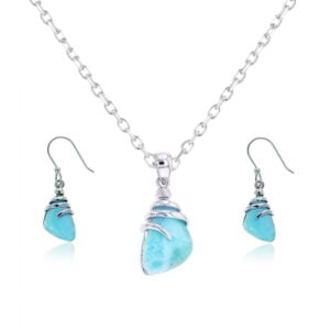 Set en plata 925 con Larimar Alahas SPL-007