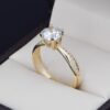 Anillo compromiso Oro 14k zirconias Joyeria Alahas SOLOZ-292