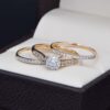 Duo de Boda Oro 14k Diamantes Joyeria Alahas DDIAM-086