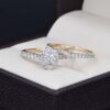 Duo de Boda Oro 14k Diamantes Joyeria Alahas DDIAM-089