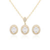 Set Oro 14k Zirconias Joyeria Alahas SO-016