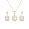 Set Oro 14k Zirconias Joyeria Alahas SO-017