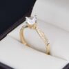 Anillo Compromiso Oro 14k Zirconias Joyeria Alahas soloz-304