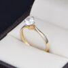 Anillo Compromiso Oro 14k Zirconias Joyeria Alahas soloz-306