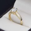 Anillo Compromiso Oro 14k Zirconias Joyeria Alahas soloz-315