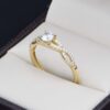 Anillo Compromiso Oro 14k Zirconias Joyeria Alahas soloz-317