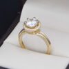 Anillo Compromiso Oro 14k Zirconias Joyeria Alahas soloz-318