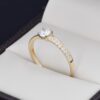 Anillo compromiso Oro 14k Zirconias Joyeria Alahas SOLOZ-326