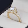 Anillo compromiso Oro 14k Zirconias Joyeria Alahas SOLOZ-330