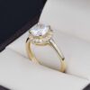 Anillo compromiso Oro 14k Zirconias Joyeria Alahas SOLOZ-334