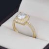 Anillo compromiso Oro 14k Zirconias Joyeria Alahas SOLOZ-335